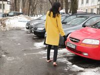 Feet - Ainash - 2018-01-21 A tall barefoot girl