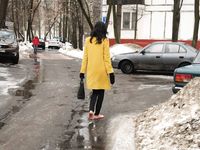 Feet - Ainash - 2018-01-21 A tall barefoot girl