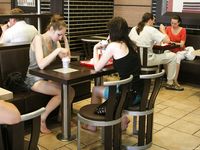 Feet - Alexandra + Olga A - 2011-04-02 Two girls in the center of Moscow