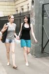Feet - Alexandra + Olga A - 2011-04-02 Two girls in the center of Moscow