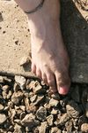 Feet - Alexandra - 2010-08-08 Hot asphalt and bare feet
