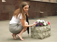 Feet - Alexandra E - 2013-09-20 Office girl