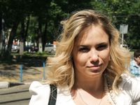 Feet - Alexandra F - 2018-01-19 Barefoot blonde in a white dress