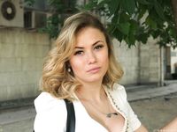 Feet - Alexandra F - 2018-01-19 Barefoot blonde in a white dress