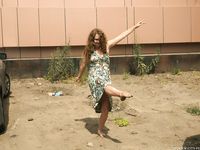 Feet - Alina A - 2015-04-22 Delightful barefoot girl