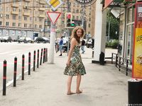 Feet - Alina A - 2015-04-22 Delightful barefoot girl