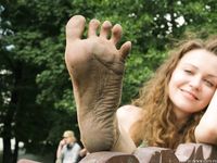 Feet - Alina A - 2015-04-22 Delightful barefoot girl