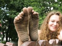 Feet - Alina A - 2015-04-22 Delightful barefoot girl