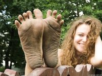 Feet - Alina A - 2015-04-22 Delightful barefoot girl