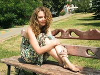 Feet - Alina A - 2015-04-22 Delightful barefoot girl