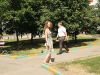 Feet - Alina A - 2015-04-22 Delightful barefoot girl