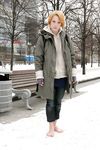 Feet - Alisa - 2011-03-27 Crazy barefoot girl in snowy streets