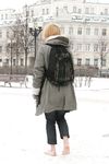 Feet - Alisa - 2011-03-27 Crazy barefoot girl in snowy streets