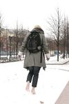 Feet - Alisa - 2011-03-27 Crazy barefoot girl in snowy streets