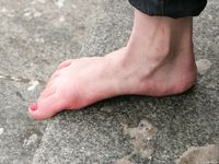 Feet - Alisa - 2011-03-27 Crazy barefoot girl in snowy streets