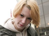 Feet - Alisa - 2011-03-27 Crazy barefoot girl in snowy streets