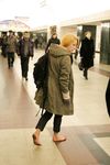 Feet - Alisa - 2011-03-27 Crazy barefoot girl in snowy streets