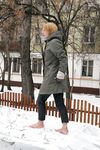 Feet - Alisa - 2011-03-27 Crazy barefoot girl in snowy streets
