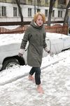 Feet - Alisa - 2011-03-27 Crazy barefoot girl in snowy streets