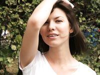 Feet - Alisa A - 2013-01-03 Hot beauty in T-shirt and shorts