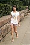 Feet - Alisa A - 2013-01-03 Hot beauty in T-shirt and shorts