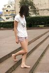 Feet - Alisa A - 2013-01-03 Hot beauty in T-shirt and shorts