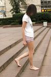 Feet - Alisa A - 2013-01-03 Hot beauty in T-shirt and shorts