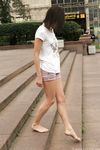 Feet - Alisa A - 2013-01-03 Hot beauty in T-shirt and shorts