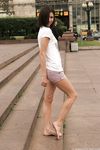 Feet - Alisa A - 2013-01-03 Hot beauty in T-shirt and shorts