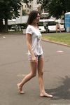 Feet - Alisa A - 2013-01-03 Hot beauty in T-shirt and shorts