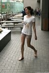 Feet - Alisa A - 2013-01-03 Hot beauty in T-shirt and shorts