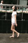 Feet - Alisa A - 2013-01-03 Hot beauty in T-shirt and shorts