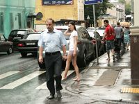 Feet - Alisa A - 2013-01-03 Hot beauty in T-shirt and shorts