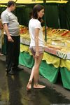 Feet - Alisa A - 2013-01-03 Hot beauty in T-shirt and shorts