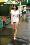 Feet - Alisa A - 2013-01-03 Hot beauty in T-shirt and shorts