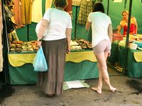 Feet - Alisa A - 2013-01-03 Hot beauty in T-shirt and shorts