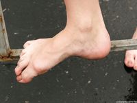 Feet - Alisa A - 2013-01-03 Hot beauty in T-shirt and shorts