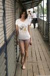 Feet - Alisa A - 2013-01-03 Hot beauty in T-shirt and shorts
