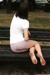 Feet - Alisa A - 2013-01-03 Hot beauty in T-shirt and shorts