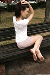 Feet - Alisa A - 2013-01-03 Hot beauty in T-shirt and shorts