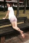 Feet - Alisa A - 2013-01-03 Hot beauty in T-shirt and shorts