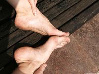 Feet - Alisa A - 2013-01-03 Hot beauty in T-shirt and shorts