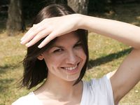 Feet - Alisa A - 2013-01-03 Hot beauty in T-shirt and shorts