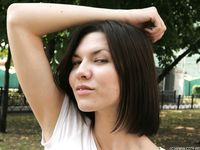 Feet - Alisa A - 2013-01-03 Hot beauty in T-shirt and shorts