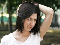 Feet - Alisa A - 2013-01-03 Hot beauty in T-shirt and shorts