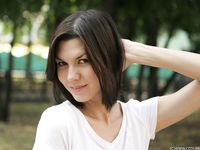 Feet - Alisa A - 2013-01-03 Hot beauty in T-shirt and shorts