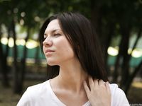 Feet - Alisa A - 2013-01-03 Hot beauty in T-shirt and shorts