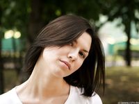 Feet - Alisa A - 2013-01-03 Hot beauty in T-shirt and shorts