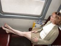 Feet - Alla - 2004-06-28 Barefoot at the railway station in the rain