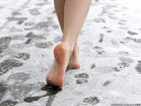 Feet - Alyona A - 2012-06-21 Cheerful barefoot girl